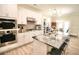 Modern kitchen with stainless steel appliances and granite countertops at 605 Oak Ln, Canton, GA 30114