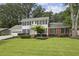 Charming two-story home featuring a manicured lawn, brick accents, and a welcoming front entrance at 4624 Stonehenge Dr, Atlanta, GA 30360