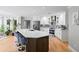 Spacious kitchen with a large island, stainless steel appliances, and white cabinetry at 5286 Wild Indigo Nw Way, Acworth, GA 30102