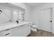 Modern bathroom featuring a sleek vanity and minimalist fixtures at 108 Park Pl # 110, Decatur, GA 30030