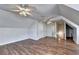 Spacious bonus room with wood laminate floors, dormer windows and a ceiling fan at 2324 Blackberry Ct, Snellville, GA 30078