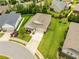 Aerial view of the house showcasing its position in a well-maintained neighborhood with lush lawns at 508 Windy Ridge Ct, Canton, GA 30114