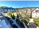 Aerial view of new home community featuring a park, sidewalks, and lush landscaping at 1117 Cordia Ave, Atlanta, GA 30318
