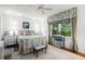 Bright main bedroom featuring a ceiling fan, and ample natural light at 170 Elysian Nw Way, Atlanta, GA 30327