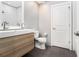 Modern bathroom featuring a double vanity, sleek fixtures, and a tiled shower at 2230 Cheshire Bridge Ne Rd # 401, Atlanta, GA 30324