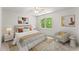 Comfortable bedroom with a neutral color scheme, plush carpet, and a large window with a nature view at 2855 Lamer Trce, Marietta, GA 30066