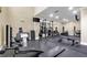 Community gym featuring weightlifting machines and equipment for a full body workout at 1850 Cotillion Drive # 2118, Dunwoody, GA 30338