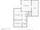Floor plan displaying the basement layout with both finished and unfinished areas plus a theater at 2050 Poplar Ridge Pl, Cumming, GA 30040
