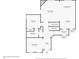 Floor plan depicting the layout of the first floor, including the kitchen and living spaces at 2050 Poplar Ridge Pl, Cumming, GA 30040