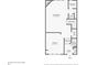First floor plan featuring living room with fireplace, kitchen, foyer, bathroom and stairs at 2367 Millhaven Se St, Smyrna, GA 30080