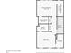 Second floor plan featuring primary bedroom, bathroom, laundry, second bedroom and bathroom at 2367 Millhaven Se St, Smyrna, GA 30080