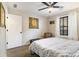 Secondary bedroom offers contemporary design, natural light and hardwood floors at 3135 Bluebird Ln, Decatur, GA 30032