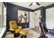 Stylish home office with sleek, modern furniture and fun Star Wars artwork at 3135 Bluebird Ln, Decatur, GA 30032