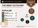 Graphic illustrating the home's proximity to outdoor activities like golf, parks and hiking trails at 3828 Woodridge Way, Tucker, GA 30084