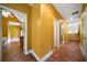 Hallway showcasing the unique tiled floors and leading to various rooms in the house at 790 Friendship Church Rd, Douglasville, GA 30134