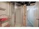 A bathroom showcases a shower with a glass door and tile accents at 263 Bennett Farms Trl, Acworth, GA 30102