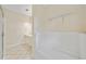 Bright bathroom features a built-in bench, complemented by neutral walls and tile floor at 2303 Stratford Commons Commons, Decatur, GA 30033
