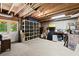 Spacious unfinished basement with storage shelves and walkout door at 4392 Windsor Oaks Cir, Marietta, GA 30066