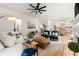 Comfortable living room showcasing hardwood floors, ample seating, and an open layout at 4392 Windsor Oaks Cir, Marietta, GA 30066
