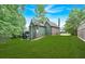 Expansive backyard with lush lawn, providing ample space for outdoor activities at 511 Millwood Ct, Canton, GA 30114
