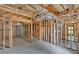 Partially framed basement with exposed ceiling, ductwork, and furnace, showcasing opportunity for custom design and development at 511 Millwood Ct, Canton, GA 30114