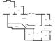 Basement floor plan showing a large open space with multiple rooms and storage at 511 Millwood Ct, Canton, GA 30114