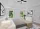 Beautiful bedroom with a queen bed at 511 Millwood Ct, Canton, GA 30114