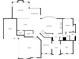 First floor plan of the home showcasing the kitchen, living room, Gathering room, and garage at 511 Millwood Ct, Canton, GA 30114