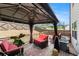 Outdoor patio featuring patio furniture, shade covering and string lighting at 2700 Norwich Trce, Snellville, GA 30078
