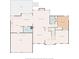 Main floor layout with a kitchen, breakfast nook, Gathering room, and dining area at 4955 Day Lily Nw Way, Acworth, GA 30102