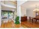 Bright living room with hardwood floors and staircase to the second level at 878 Treadstone Overlook, Suwanee, GA 30024