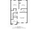 Upstairs floor plan featuring three bedrooms, two bathrooms and a walk-in closet at 3120 Henderson Walk, Atlanta, GA 30340