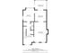 Downstairs floor plan featuring a kitchen, dining room, living room and screened porch at 3120 Henderson Walk, Atlanta, GA 30340