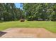 Picturesque backyard with a large lawn and mature trees, offering a peaceful retreat at 1102 Ola Dale Ct, Mcdonough, GA 30252