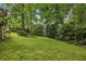 Expansive backyard lush green lawn, mature trees offer shade and privacy at 1151 Roxboro Ne Cv, Atlanta, GA 30324