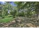 Lush, green backyard surrounded by mature trees offers a serene outdoor space at 1151 Roxboro Ne Cv, Atlanta, GA 30324