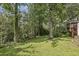 Spacious backyard with lush green grass and mature trees at 1151 Roxboro Ne Cv, Atlanta, GA 30324