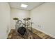 Finished basement, showing a drum set, wood-look floors, and recessed lights at 1151 Roxboro Ne Cv, Atlanta, GA 30324