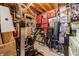 Unfinished basement great for storage with boxes, bikes, and exercise equipment at 1461 Radstone Dr, Lawrenceville, GA 30044