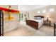 Comfortable bedroom with a decorative model airplane and access to a balcony through glass doors at 2837 N Hills Ne Dr, Atlanta, GA 30305
