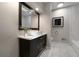 Modern bathroom featuring a sleek vanity with marble countertop and a stylish rectangular vessel sink at 4214 Williamsburg Dr, College Park, GA 30337