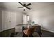 Bedroom with hardwood floors, a ceiling fan, and closet at 4214 Williamsburg Dr, College Park, GA 30337