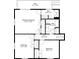 Detailed floor plan showcasing the layout of the bedrooms, bathrooms, and deck at 4214 Williamsburg Dr, College Park, GA 30337