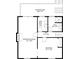Detailed floor plan showcasing the layout of the bedrooms, bathroom, laundry and recreation room at 4214 Williamsburg Dr, College Park, GA 30337