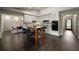 Open kitchen with views to breakfast area and entrance foyer at 4214 Williamsburg Dr, College Park, GA 30337