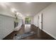 The open living room showcases a brick fireplace and sliding door to outdoor living at 4214 Williamsburg Dr, College Park, GA 30337