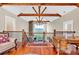 Open bonus room features exposed beams, hardwood floors, and lots of natural light at 52 Waterside Se Dr, Cartersville, GA 30121