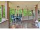 Charming covered deck with comfortable seating, perfect for enjoying the serene views at 52 Waterside Se Dr, Cartersville, GA 30121