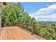 Expansive wooden deck provides a serene spot to enjoy the natural beauty of the surroundings at 52 Waterside Se Dr, Cartersville, GA 30121