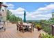 Spacious deck is perfect for outdoor dining with panoramic views of the surrounding scenery at 52 Waterside Se Dr, Cartersville, GA 30121